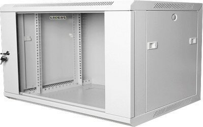 Шкаф настенный 15U 600х450х769 GYDERS GDR-156045G, стеклянная дверь серый
